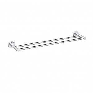 Otus Chrome Slimline SS Double Towel Rail 600mm